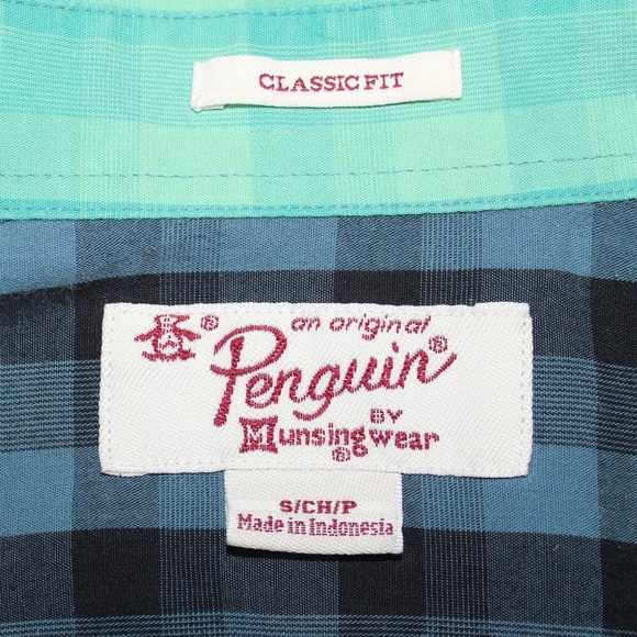 Original Penguin by Munsingwear Plaid Shirt, Small - Picture 5 of 7